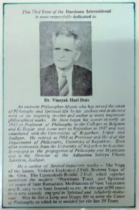 Dr V. H. Date